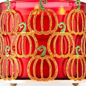 BATH & BODY WORKS PUMPKIN GLITTER CANDLE HOLDER